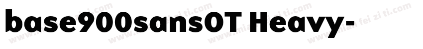 base900sansOT Heavy字体转换